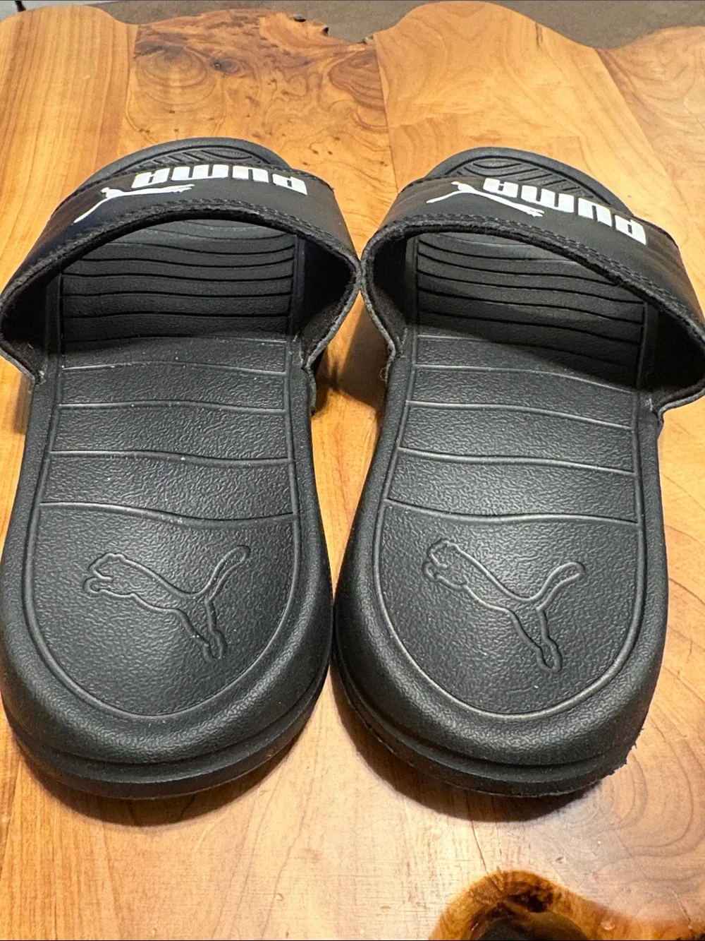 PUMA Boys Cool Cat 2.0 Slide Sandals - black size 1